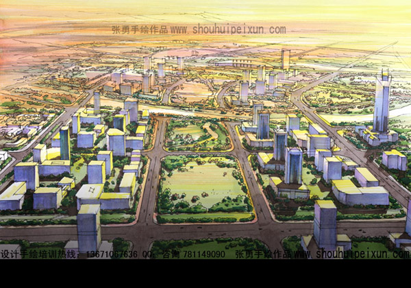 城市规划2马克笔渲染 副本.jpg