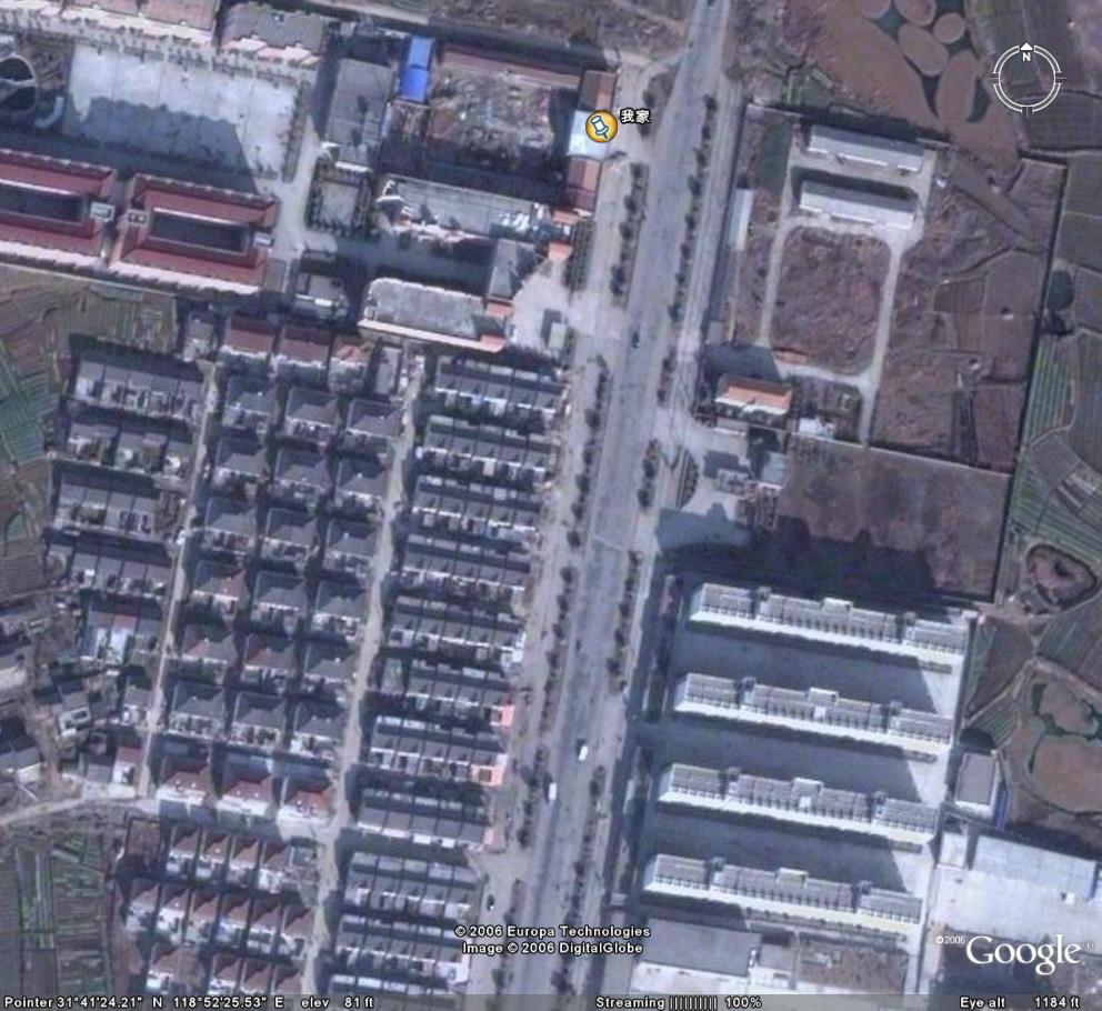 新版Google Earth上的中国机场